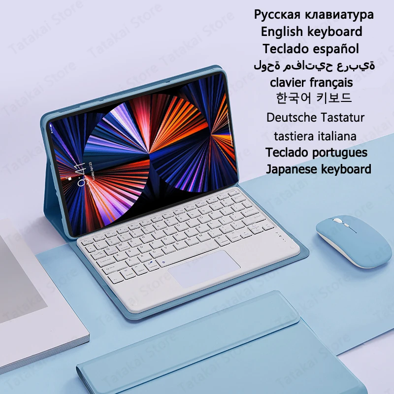 Tastiera Per Funda Lenovo Tab P11 Custodia P11 Plus Custodia Per Tastiera Touchpad Per Lenovo Tab P11 Pro Custodia Tastiera Teclado Da 11.5 Pollici