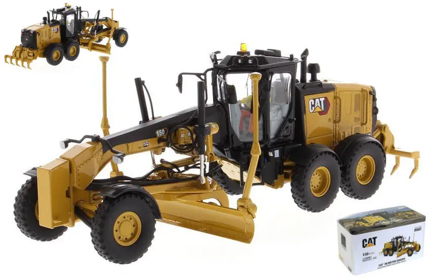 

DM 1:50 CAT 150 Cate~rpilla Motor grader Alloy Engineering Vehicle Bulldozer Model 85667 Gifts Souvenir Toys
