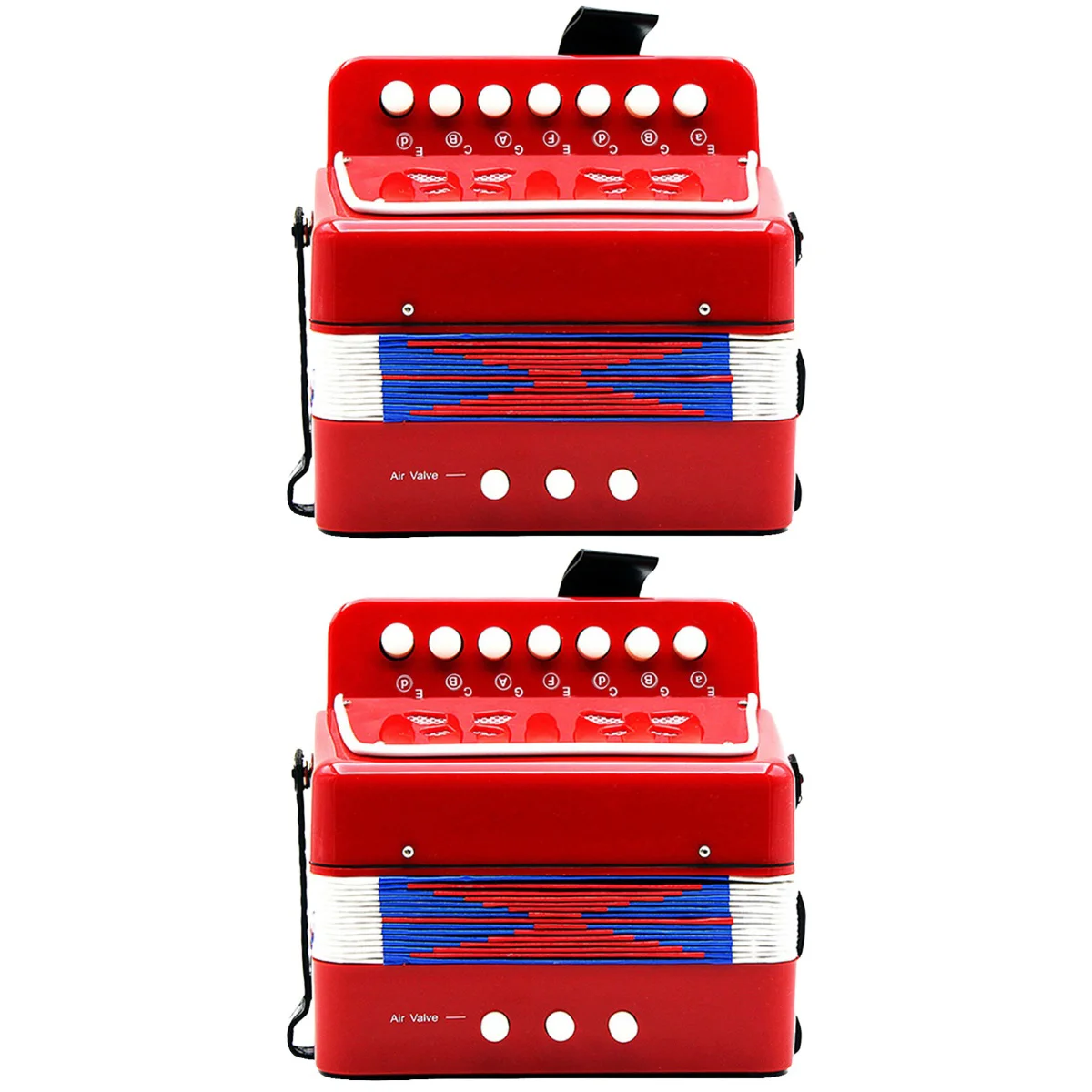 

2 PCS Accordion Portable Practice Major Kids Introductory Musical Instrument Toy Engineering Plastics