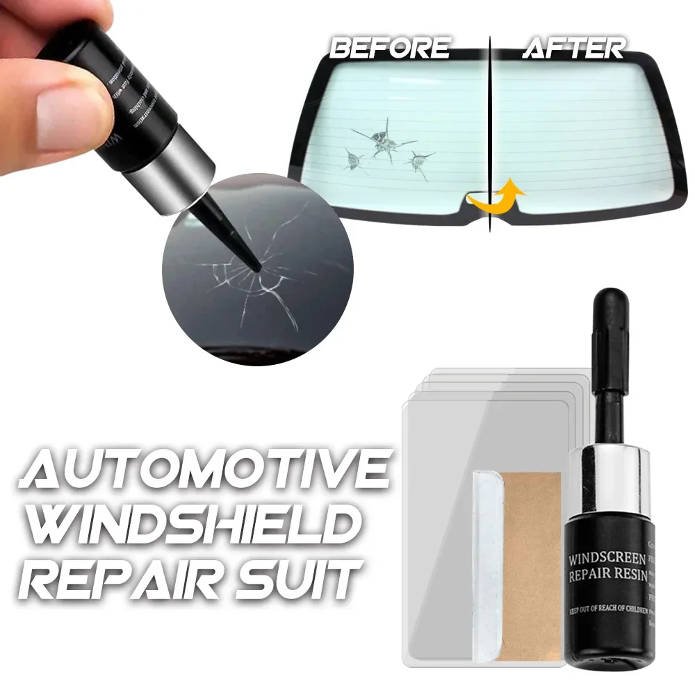 Auto Glass Nano Repair Fluid Car Windshield Resin Crack Tool Kit Crack NE  W;