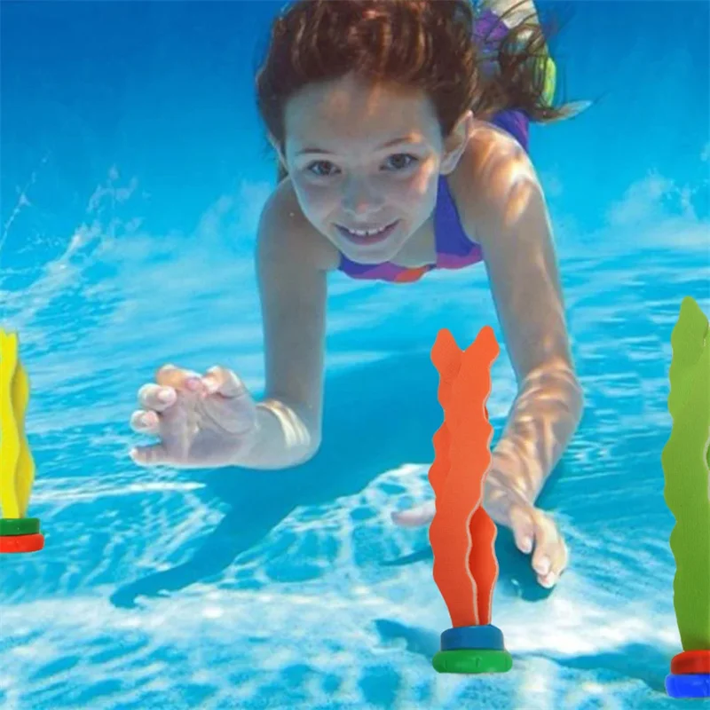3pcs Summer Toys Seaweed Diving Toy Swimming Pool Water Game Child Underwater Diving Seaweed Toy Sports Parent-Child Gifts
