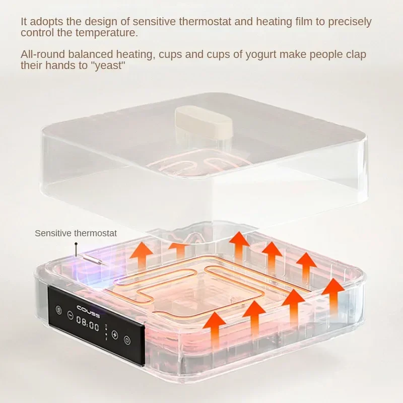 Yogurt Maker Machine Home 9 Cups of Small Automatic Fermentation Machine Fermented Bread Rice Wine Kitchen Appliances 요거트 메이커