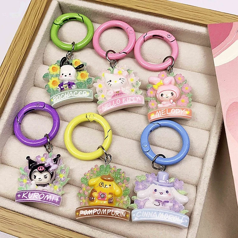 

Kawaii аниме Мой мелодис курамис креативный брелок мультфильм Hello Kittys Cinnamonrolls Рюкзак Подвеска Аксессуары праздничный подарок