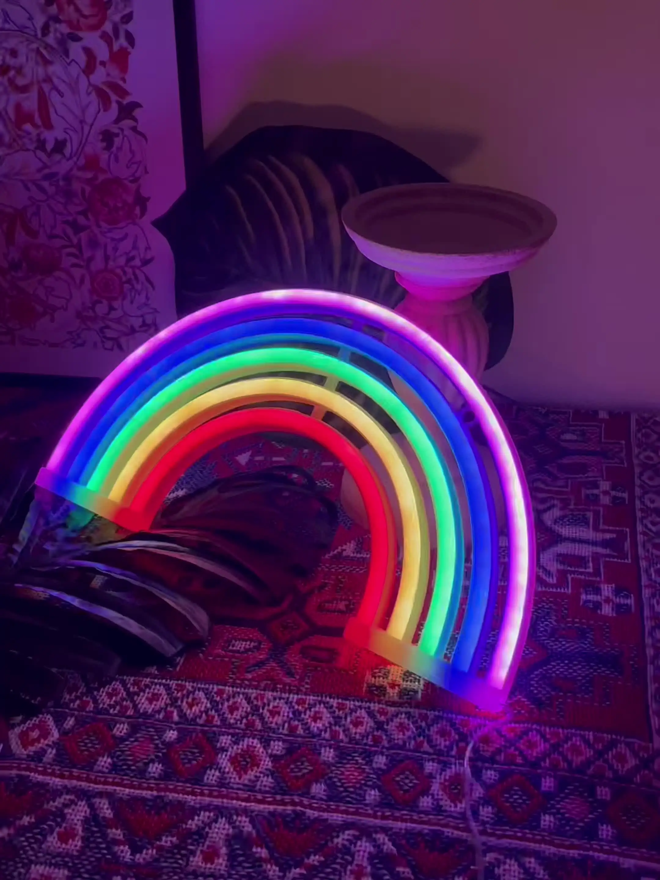 Színes Rainbow Neon ligh  éjjeli ligh számára falra dekor Félfogadás dekorációs Személyre szóló lámpák számára szoba ledes Neon customizable