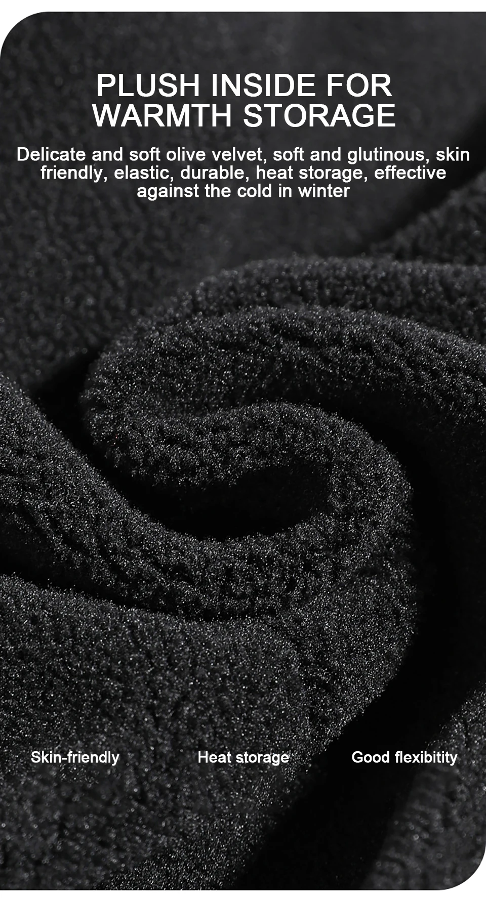 GTUBIKE Winter-Gesichtsbedeckung, Gehörschutz, winddicht, kalt, warm, Gehörschutz, Hals, Herren, Fahrradmaske, Ski, Outdoor, Sport, Thermo – Detail 5