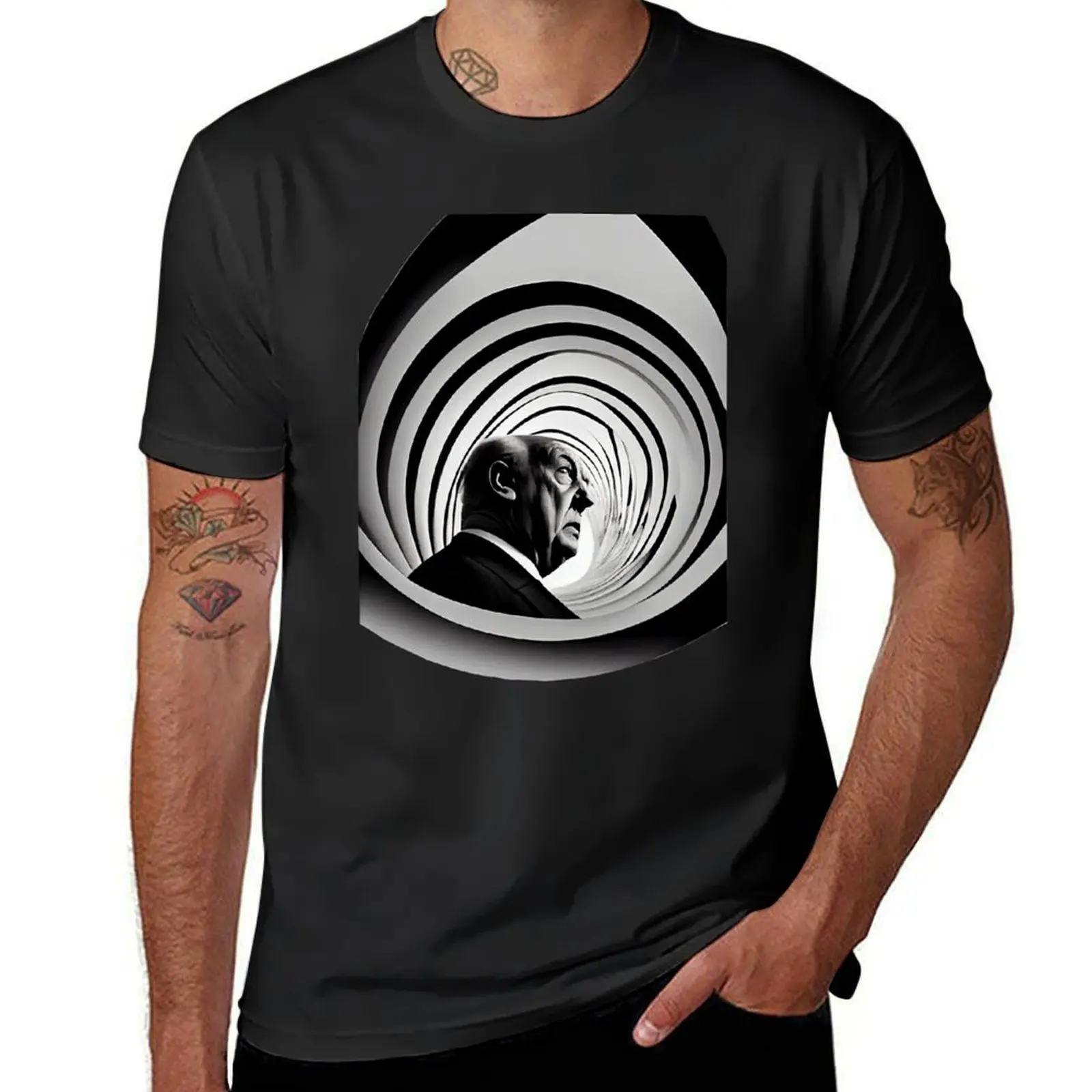 Альфред хит-Вертиго фанатская художественная футболка заготовки летняя одежда мужская футболка графика