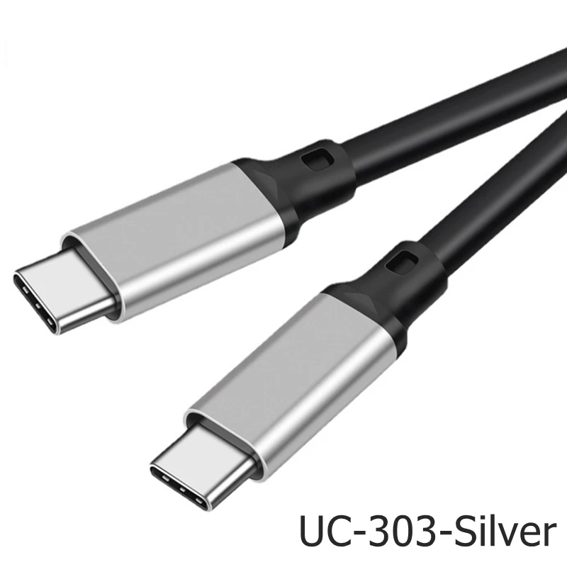 5-Meter USB-C 4K 20Gbps Data Cable with 100W Fast Charging and 90-Degree Angle Design