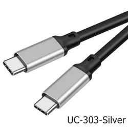 5 - Meter USB - C 4K 20Gbps Data Cable with 100W Fast Charging and 90 - Degree Angle Design - 0.2m (UC - 303 - Grey)