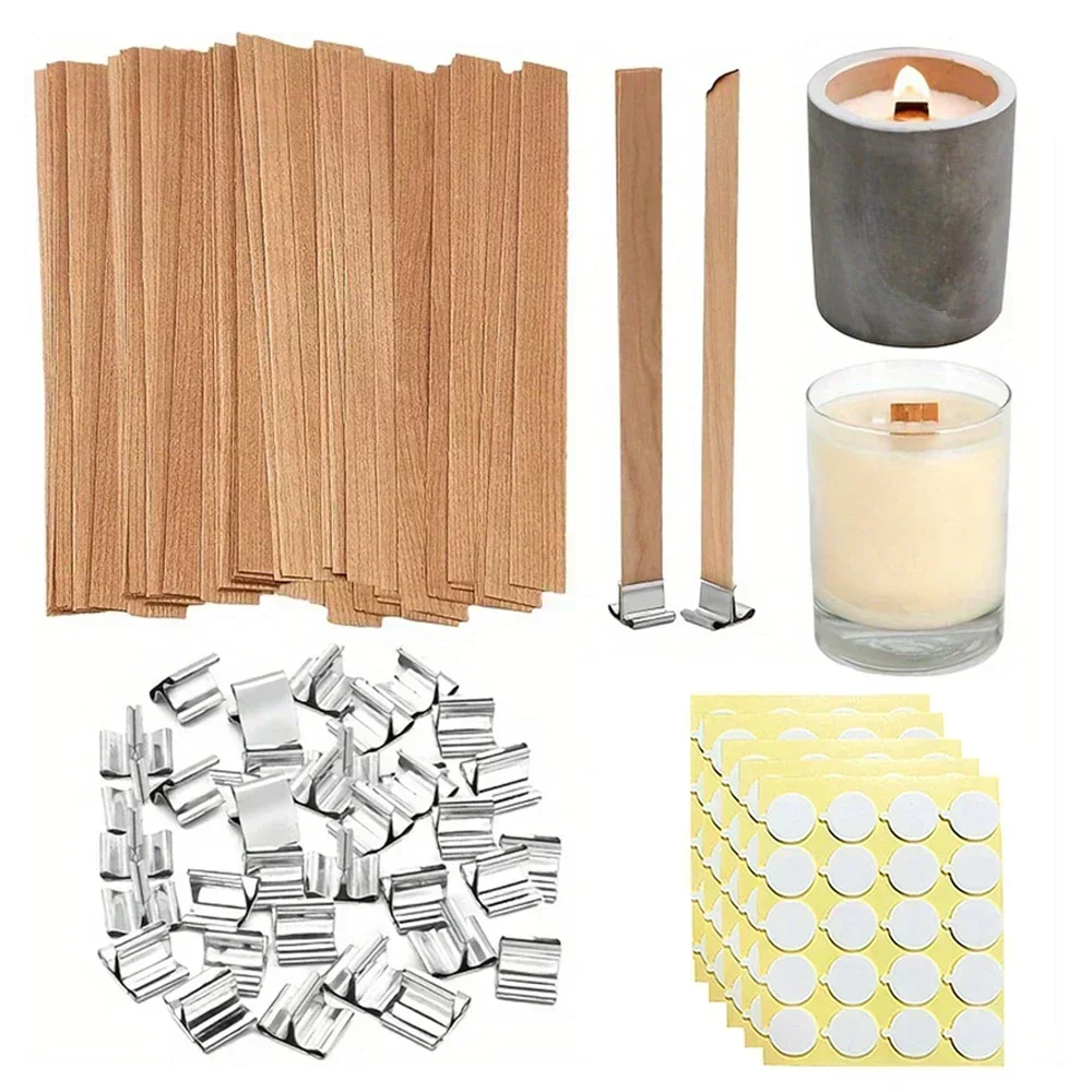 100 stuks houten kaarsen, kaarsen, doe-het-zelf handwerk
