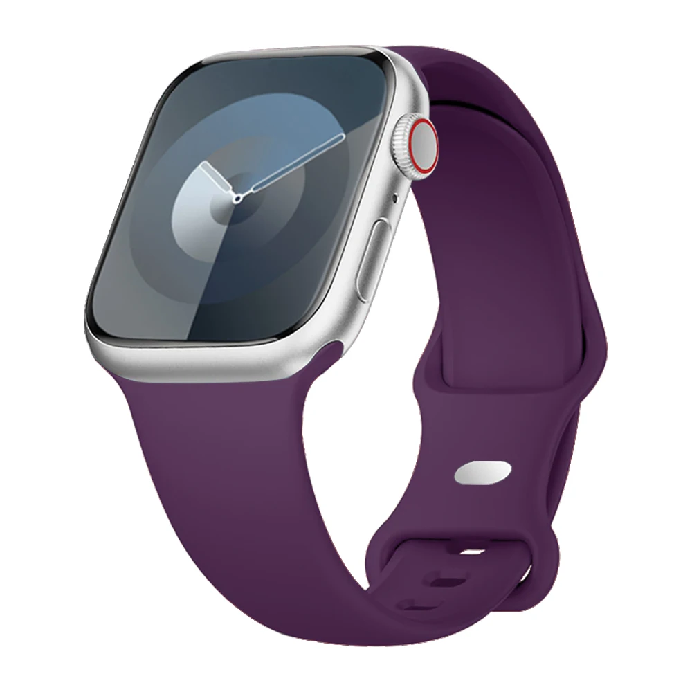 Premium Silicone Watch Strap - Compatible with Apple Watch Series