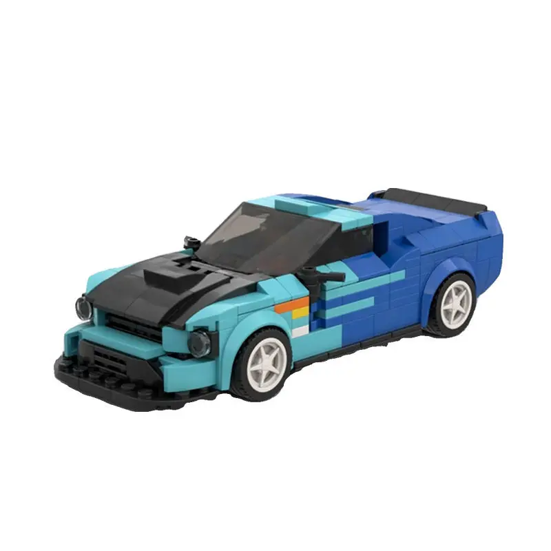 

MOC Forded Mustanged FD Speed Champions Sports Cars Building Blocks Bricks Set Kids Toys Gifts For Boys & Girls