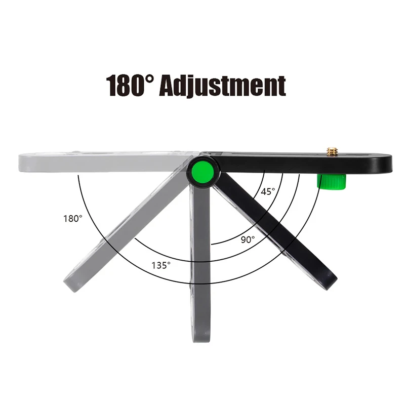 Mini Laser Level Wall Bracket Adjustable 360&deg; For 1/4" Thread Laser Levels Support Wall Mounted Holder Strong Magnet