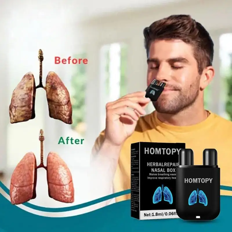 Liver Cleansing Nasal Inhaler Herbal Repair Nasal Box Quick Natural Long Lasting Nasal Inhalers Stick For Women Men Adults nasal periosteum curette stripper nose cosmetic plastic surgery tool nasal curette double headed dual use nasal curette