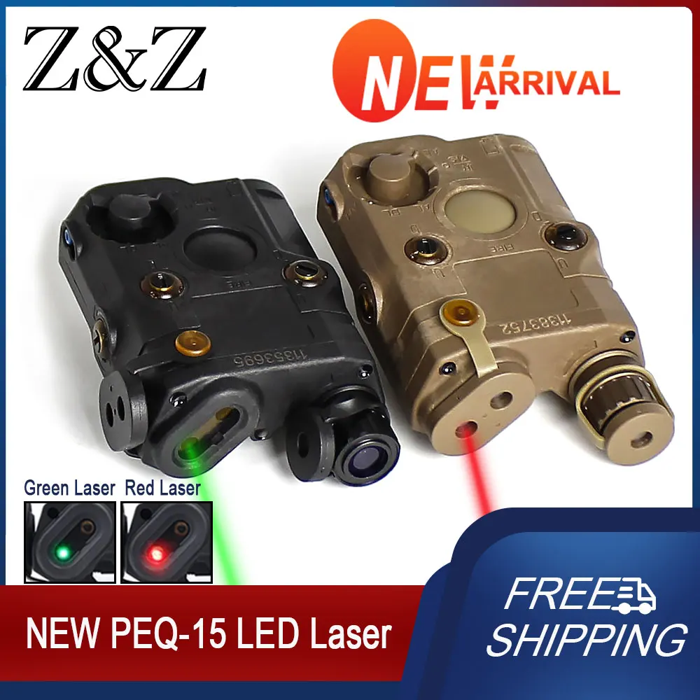 

Tactical PEQ-15 LED Lighting Adjustable IR Red Laser and IR Green Laser Hunting Outdoor Light 2023 New Upgraded