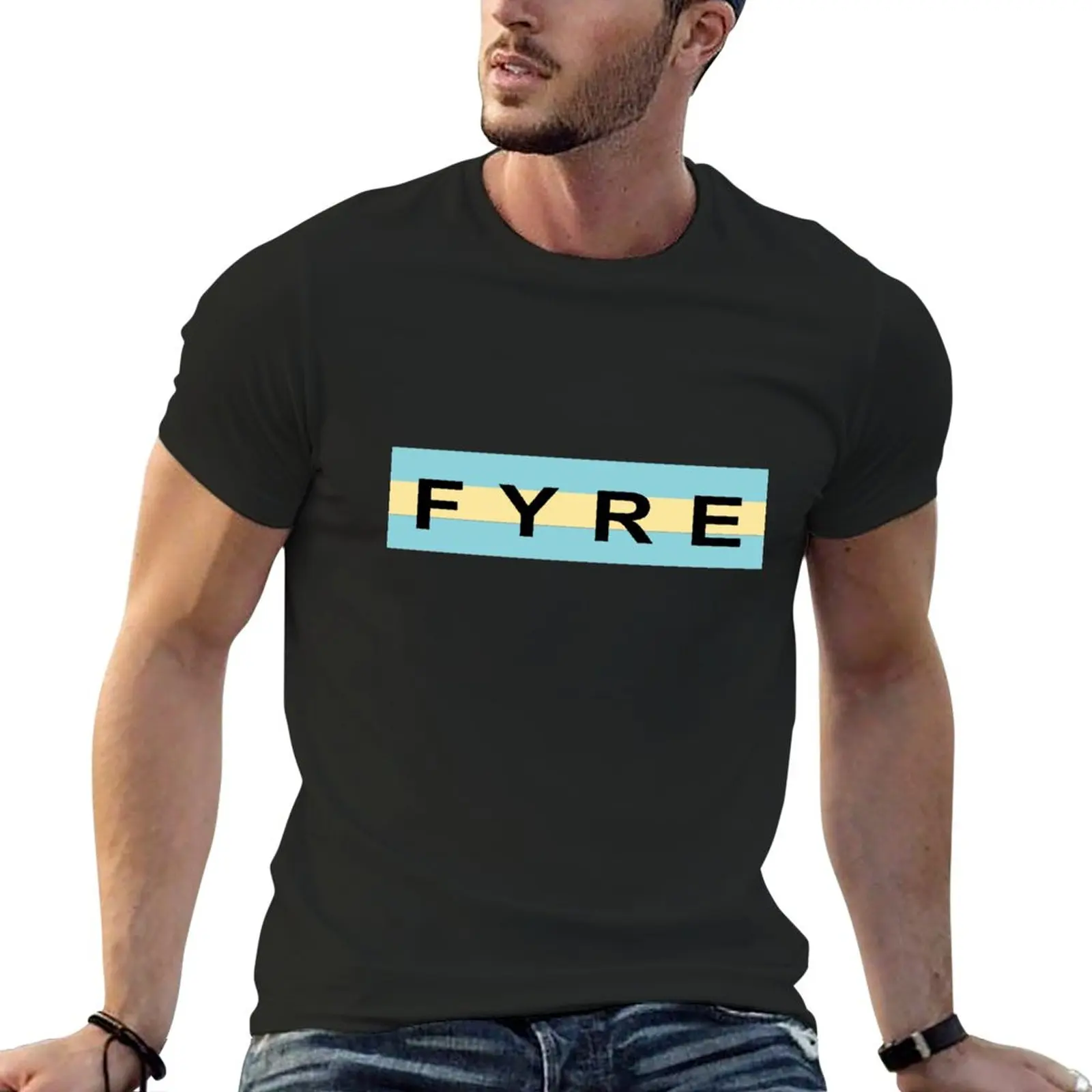 

Fyre Festival Fire Festival T-Shirt graphics customs Short sleeve tee mens cotton t shirts