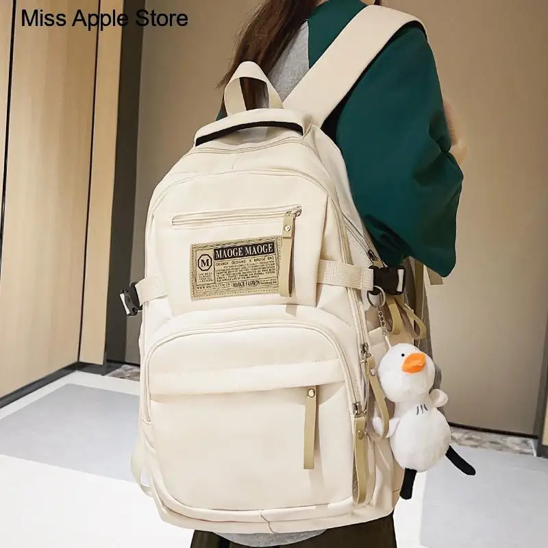

Men Nylon Fashion Book Bags Lady New Cool Male Travel High Capacity Female Red Laptop Bag Girl Boy School College Backpack Women