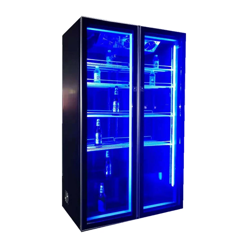 Glass Door Home And Bar Bottle Beer Beverage Fridge Showcase Display Cabinet Large Red Wine Cooler Refrigerator For Hotel