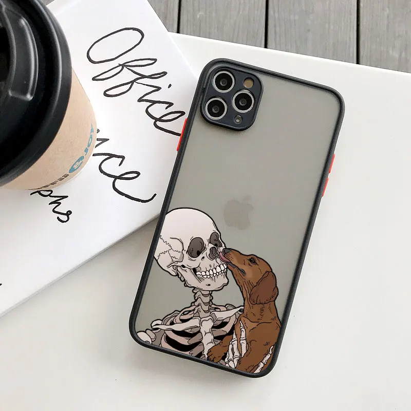 Luxuriöse Lustige Niedliche Skelett-Totenkopf-Katzen-Hülle für iPhone X XS XR 17 Pro Max 16 15 14 13 12 11 Pro Max Plus Stoßfeste Rückseite – Detail 5