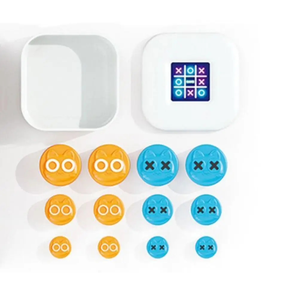 Noughts and Crosses Tac Toe Games Educational Developing Intelligent Handheld Bolt Game 2 Players Montessori Puzzle Table Game