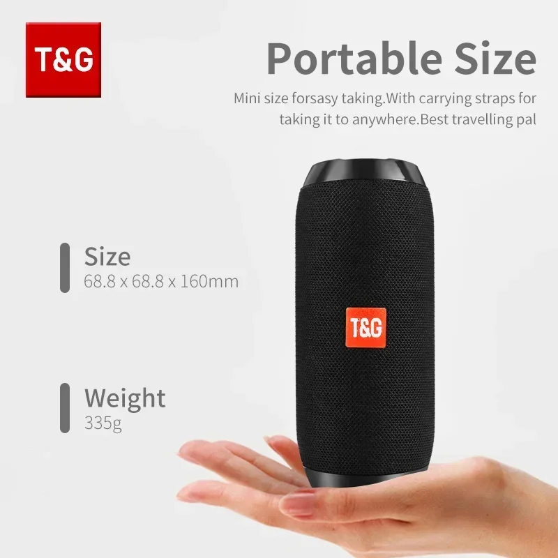 TG117 Bluetooth Speakers Portable Wireless Sound Box  Outdoor Waterproof Stereo Surround Supports TF Radio altavoz bluetooth 2