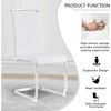 Modern Dining Chairs Set of 4, Side Dining Room/Kitchen Chairs with Faux Leather Padded Seat High Back, Dining Chairs Sets 4