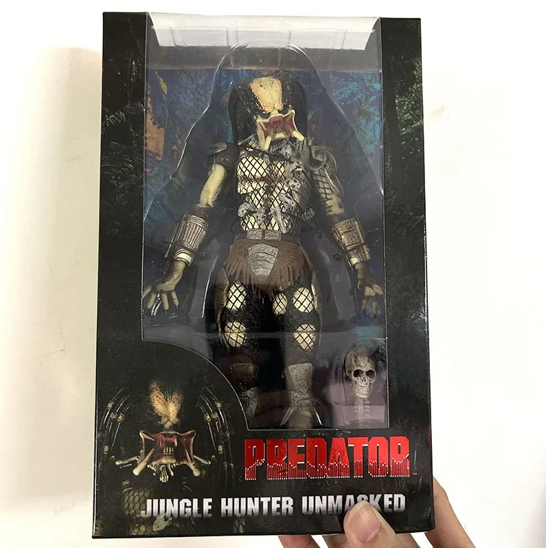 NECA Predator Jungle Demon Predator Jungle Hunter Masked Unmasked PVC Predators Actionfigur Sammeln Sie Modellspielzeug zum 30. Jahrestag – Detail 13