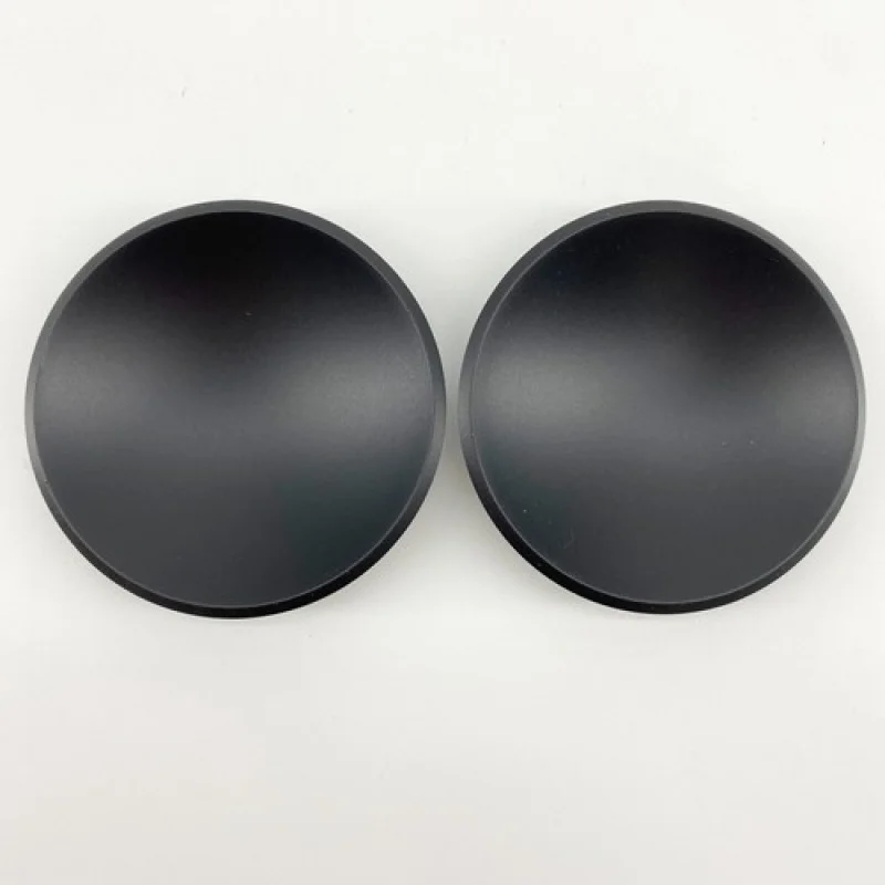 2- 65mm / 2.56인치 블랙 PP 스피커 더스트 캡 서브우퍼 베이스 스피커용 립 포함