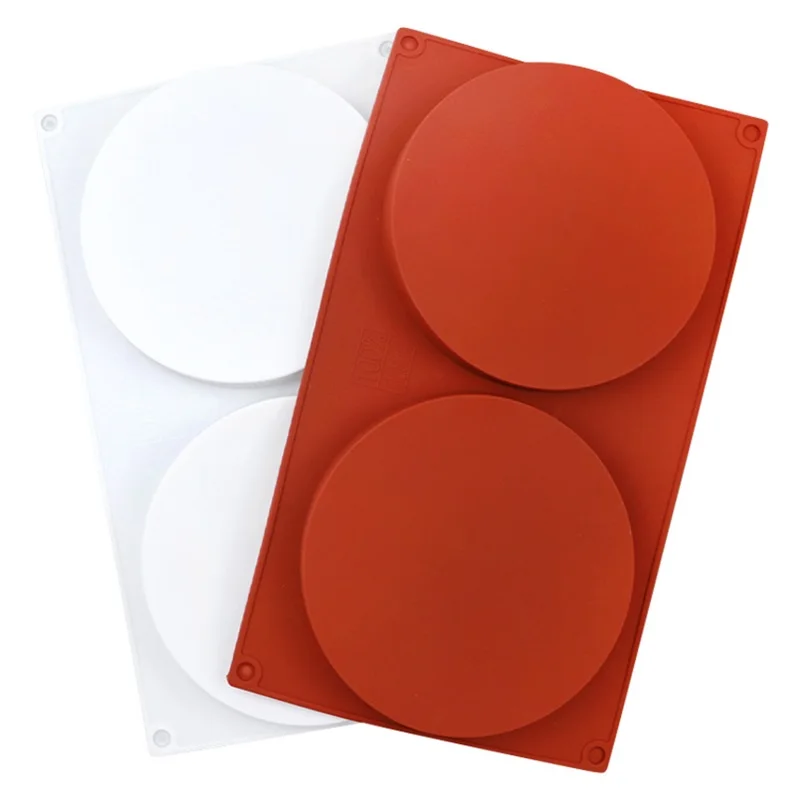 2 consecutive discs, silicone cake mold, chocolate cookie mold, DIY mooncake mold, baking tray mold