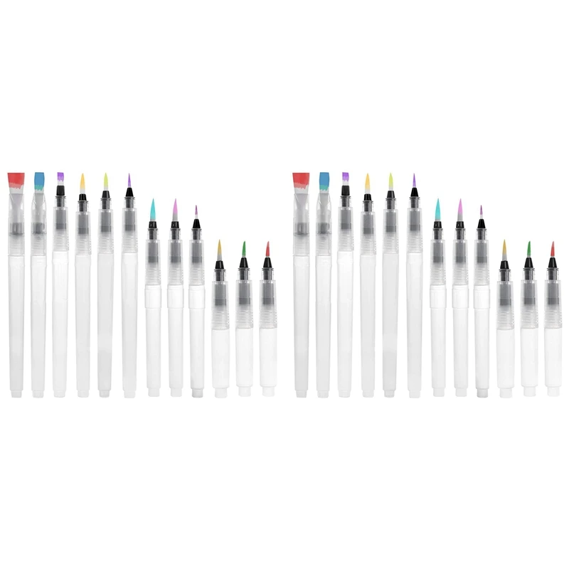 

Набор кистей для акварели, набор кисточек, ручки для акварельных красок, акварельные маркеры на водной основе, водорастворимый цветной карандаш, 24 шт.