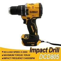 Dewalt 20V DCD805 Cordless Impact Drill Brushless Drill Impact Drill /Driver Kit Tool in Rechargeable Power Tools 2300RPM Wrench 1