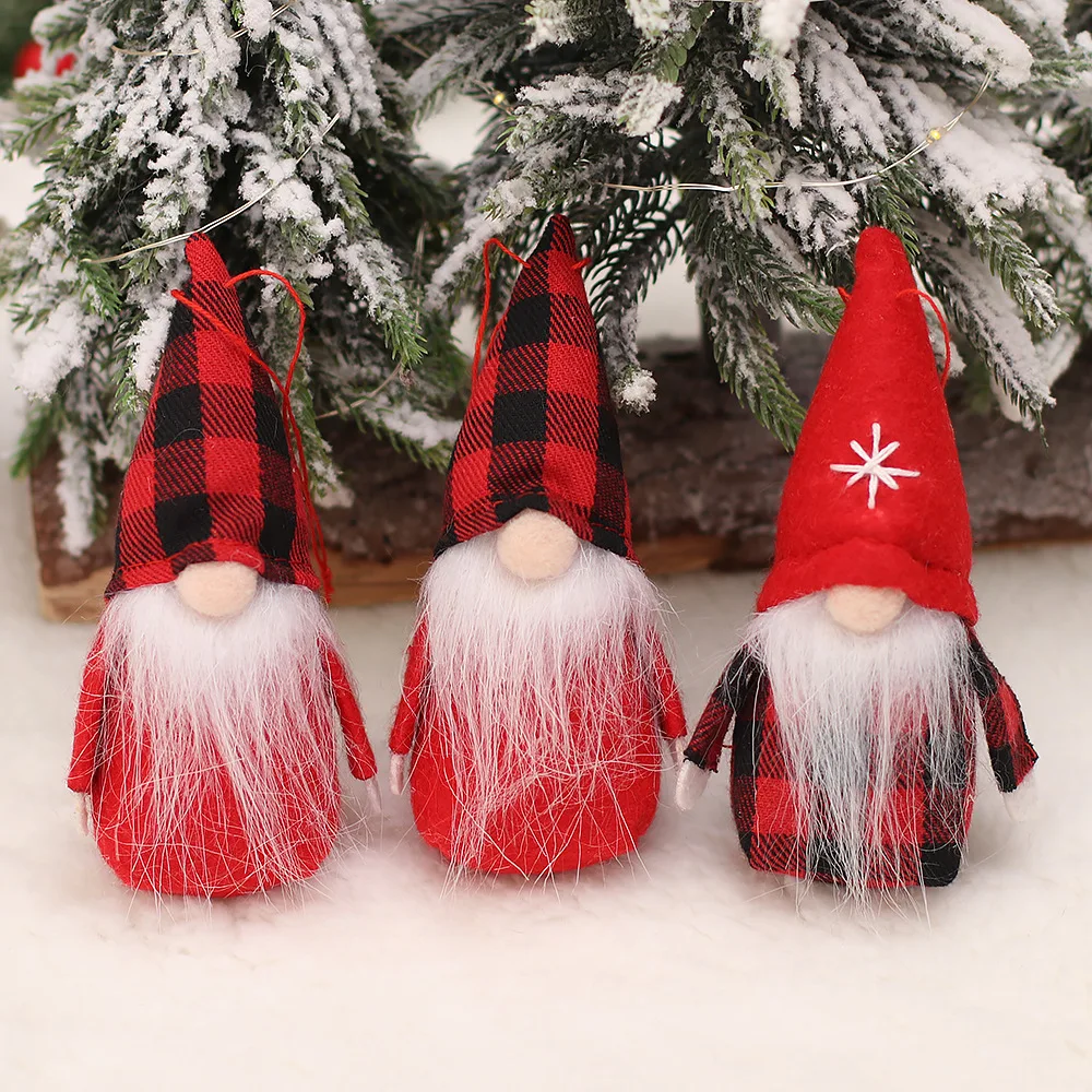 Handmade Gnome Christmas Faceless Doll Merry Christmas Decorations For Xmas Home Ornament Navidad Natal New Year 3pc/box