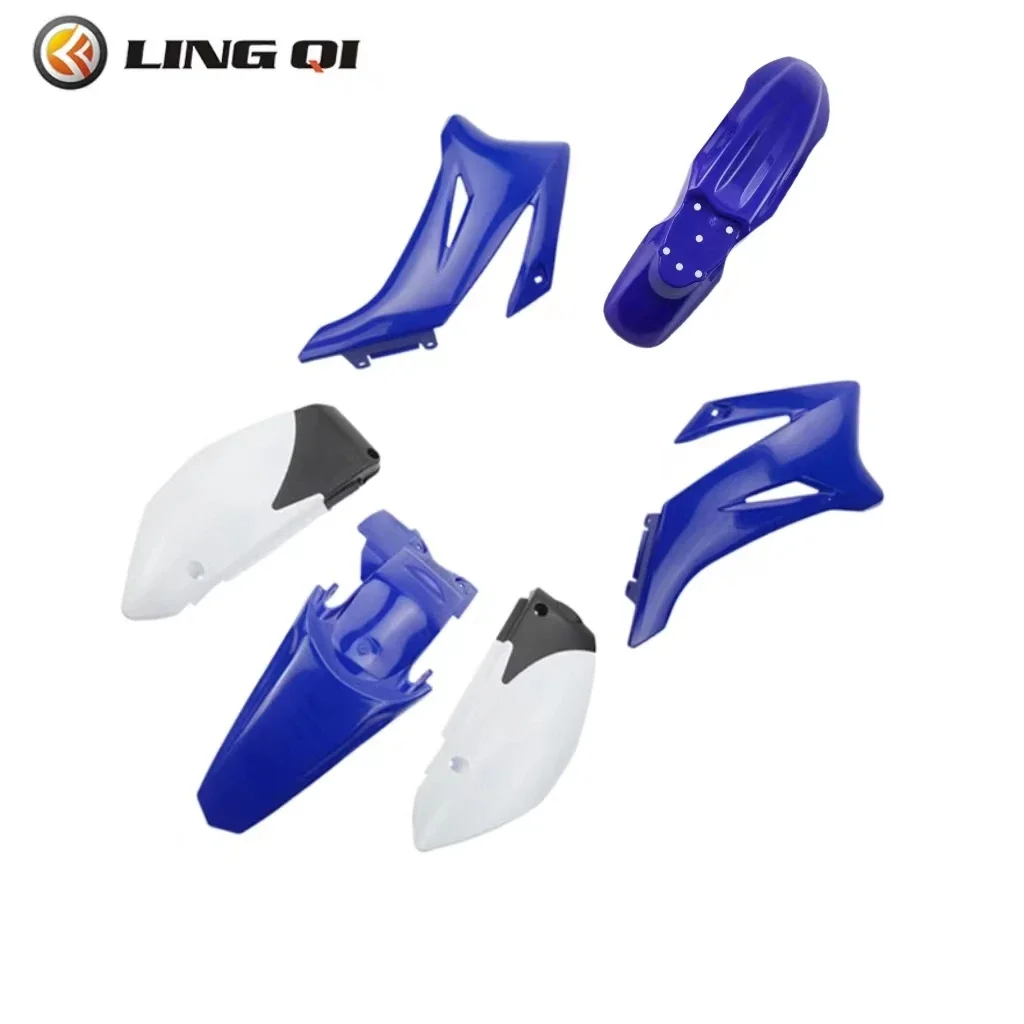 LING QI Motorcycle TTR125 Mudguard Fairing Body Plastic Cover Kit Set Fender For TTR125 Dirt Pit Bike