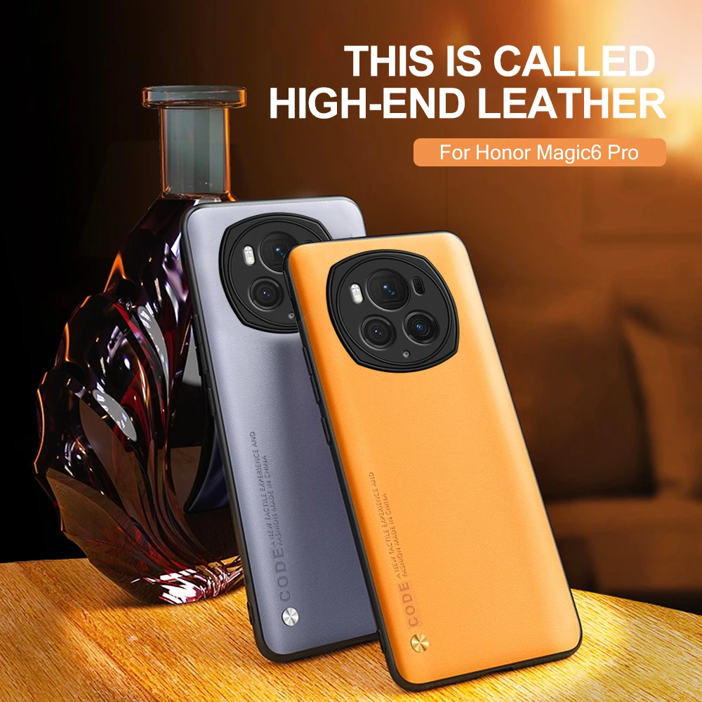 Custodia Per Telefono In Pelle Tinta Unita Per Honor Magic 6 Pro 6Pro Magic6 Magic6Pro Cover Huawei Honer Honar Hone 6 Magic Honor Honor Magic6