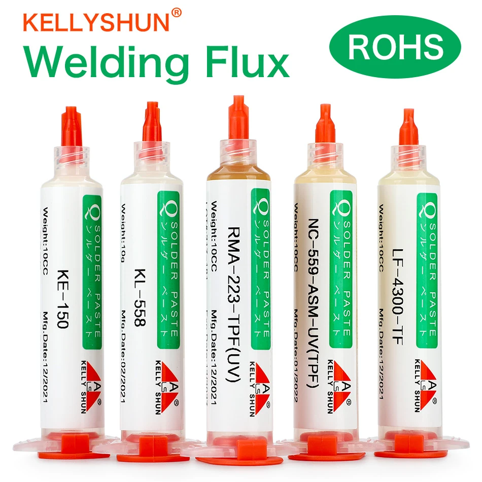 Welding Flux for Soldering PCB SMD Soldering Paste Flux Environmentally Friendly Lead-free Halogen-free Phone Repair BGA 10g best welding lens