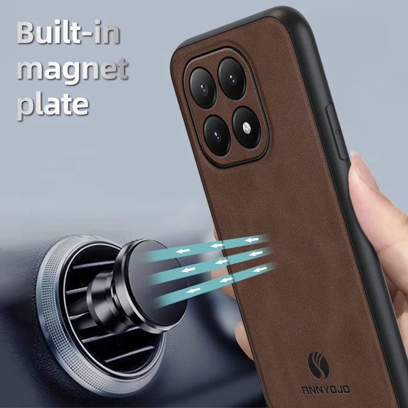 Car Magnetic Leather Shockproof Phone Case - Premium Back Cover s