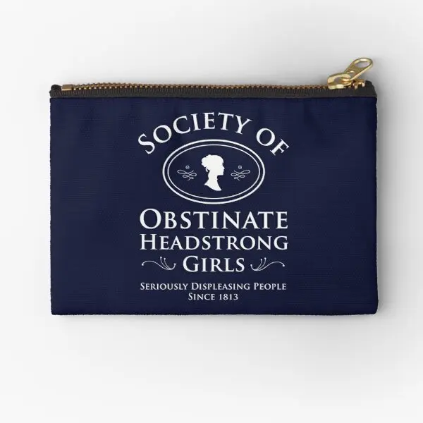 

Society Of Obstinate Headstrong Girls Zipper Pouches Money Bag Storage Coin Packaging Pocket Women Panties Socks Underwear