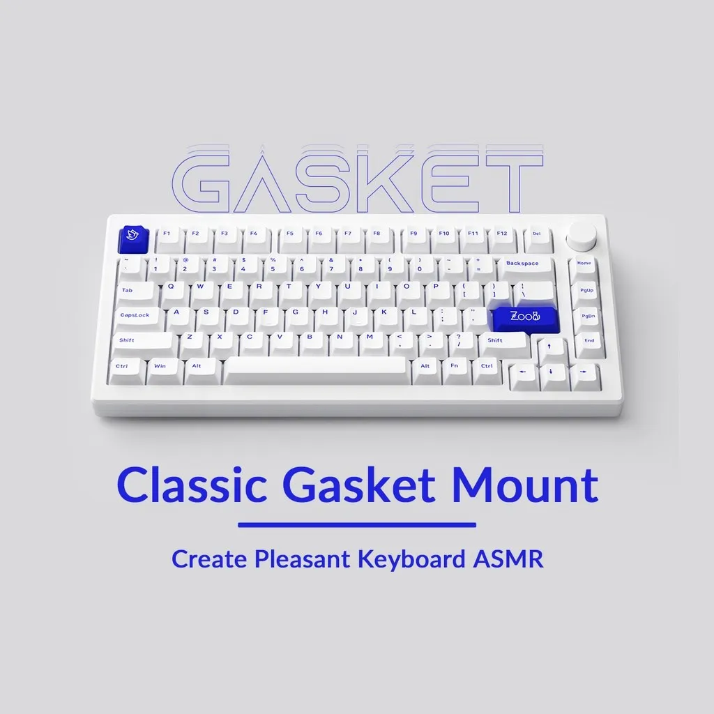 Akko mod 007 pcブルー75% メカニカルキーボード有線ホットスワップで 