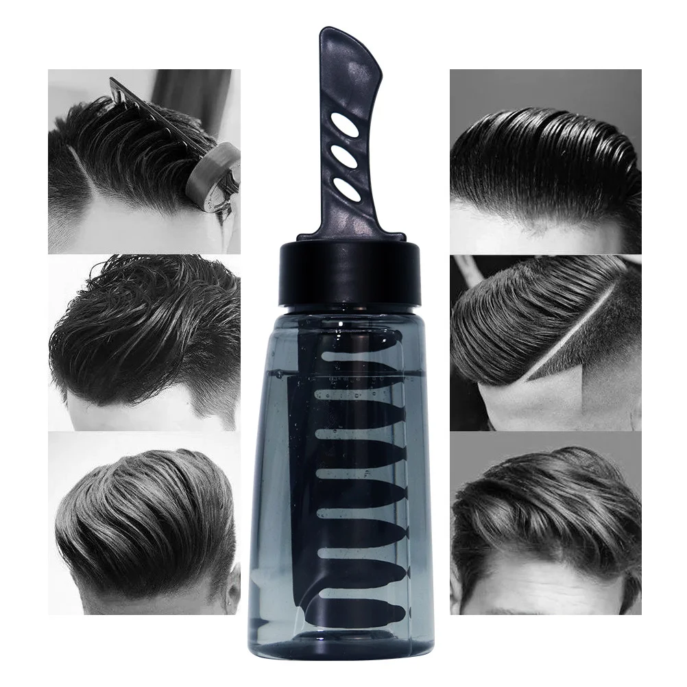 

3 Pcs Hair Spray Comb Styling Gel Wax Applicator Bottle Stereotypes Container with Man