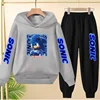 Kids Cartoon & Anime Hooded Sweatshirt + Pants Set – Boys & Girls Sportswear 4