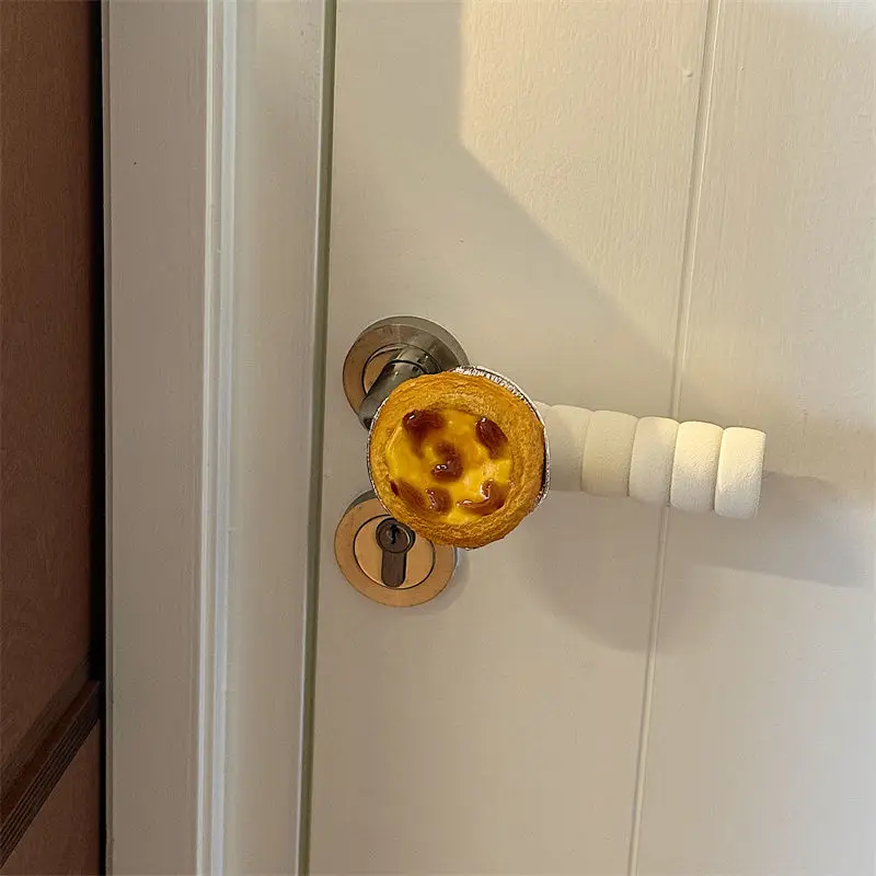 Bread Door Handle Protective Cover Croissants Bagels Egg Tarts Home Decor Items Cute and Creative Gadgets