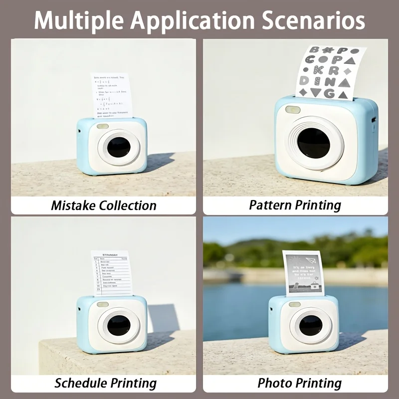 5/15/20 롤 57x25mm 비점착성 감열지, 영수증, 카메라, DIY 공예품, 크리스마스 선물용 흰색 잉크 없는 롤