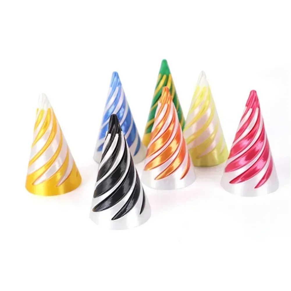 3D Printed Spiral Cone Pyramid Helix Screw Fidget Toy Decompression Decorative Ornaments Impossible Passthrough Sculpture 3d printed toy fidget toys ornament crafts miniature ornament miniature figurines resin crafts resin ornaments pyramid toy