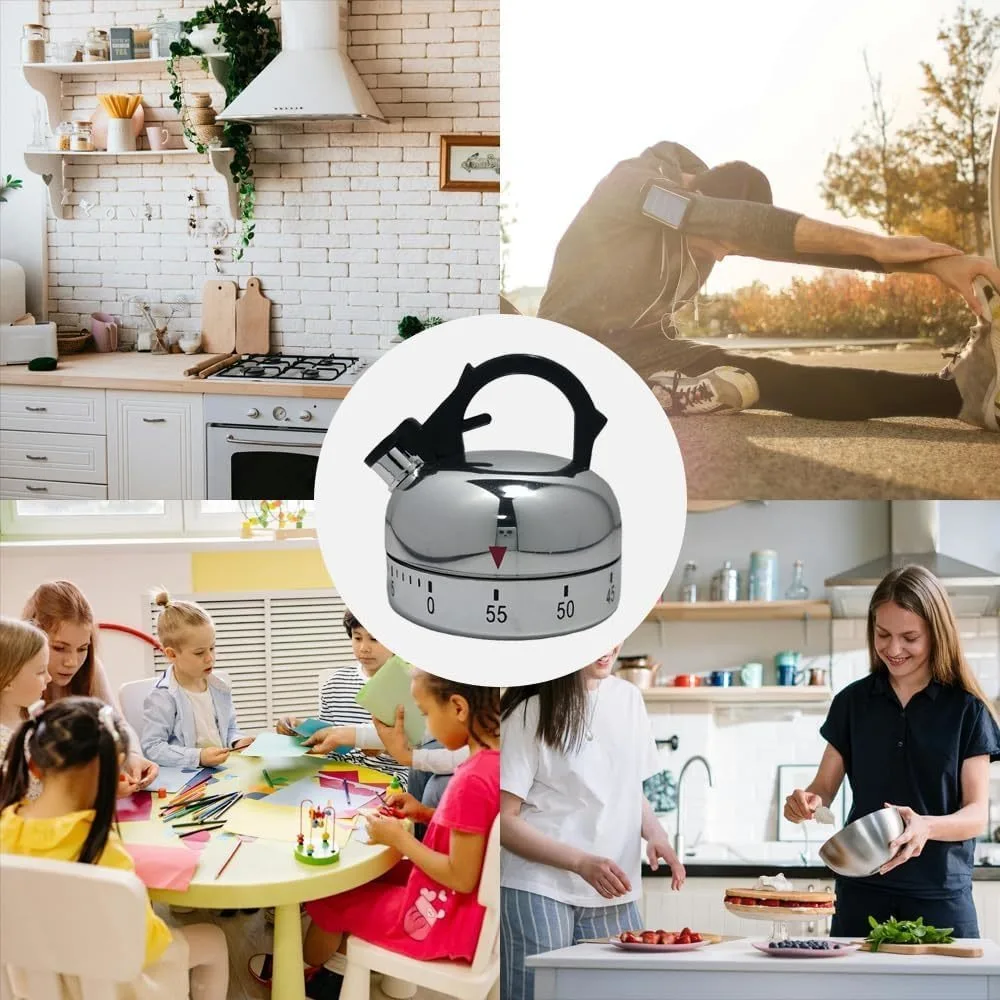Kitchen Timer Household Minutes Mechanical Timer Countdown Cooking Clock Alarm Time Reminder Kitchen Gadgets