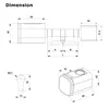 Smart Cylinder Lock With Tuya Bluetooth Fingerprint 13.56mhz IC Card Include CR123A Battery Easy Installation Replace S1 5