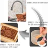 Brown Sugar Keeper Saver, Terracotta Sugar Saver Keeps Brown Sugar Soft or Keep Dry Food Storage Containers Leaf Design 4