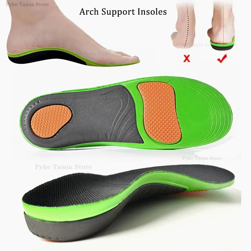 Orthopedic Insole Thickened Arch Support Shoes Pad for Flat Feet Sport Shock Absorption High Elastic Wear Resistant Foot Cushion orthopedic insoles