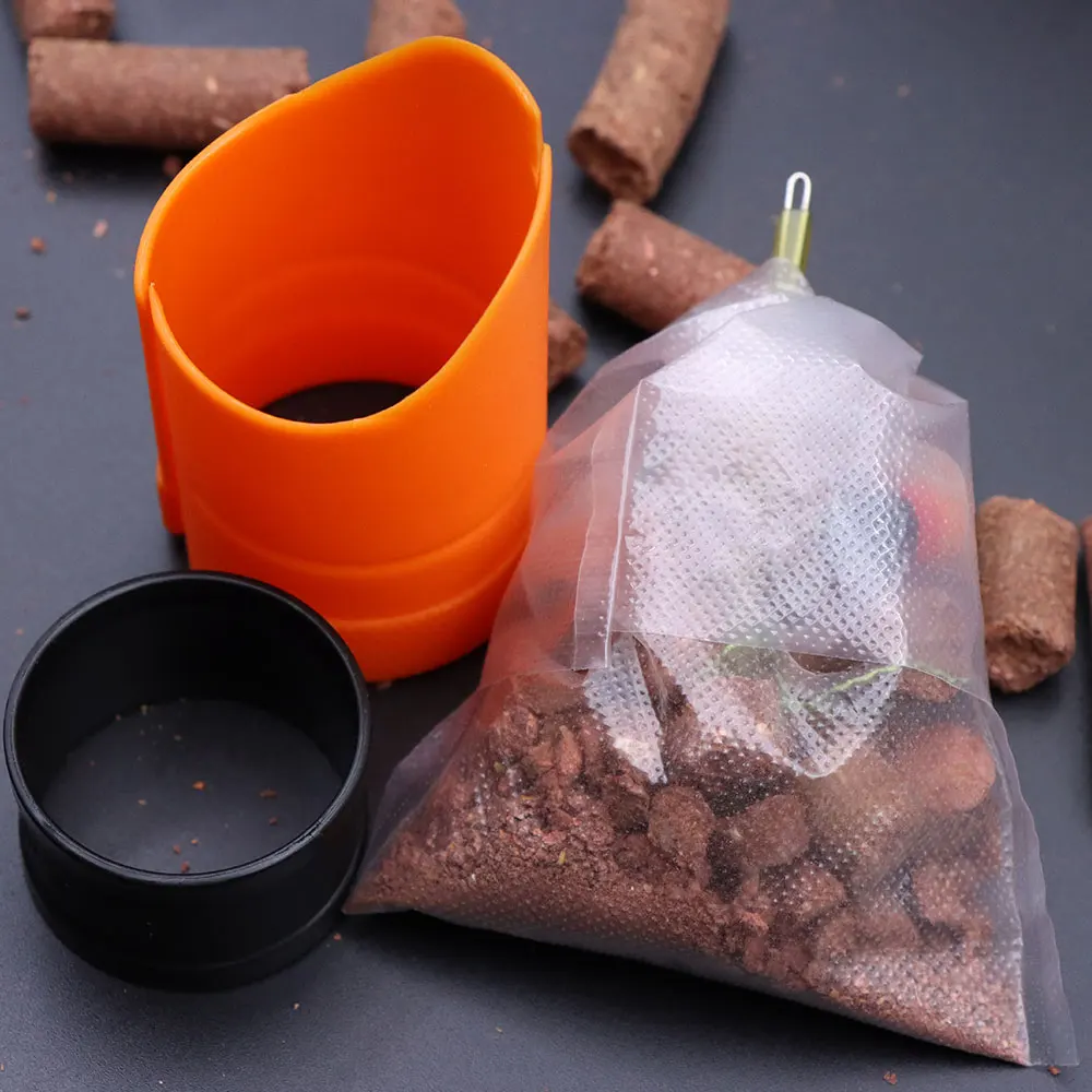 Carp Fishing Tools PVA Bag Bait Loading Accessories Method Feeder Fishing Bait Boilie Thrower Fast Melt PVA Mesh Terminal Tackle fishing accessories