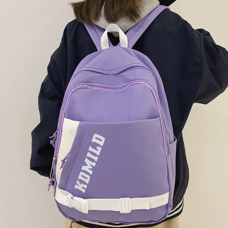 

Cool Ladies Male Harajuku Purple Backpack Women Men Travel College Backpack Trendy Boy Girl Bag Fashion Female Laptop School Bag