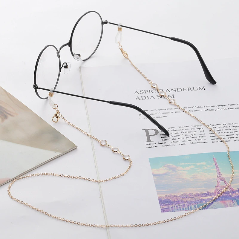 1/2PCS Fashion Mask Glasses Chains Hanging Rope Face Eyeglasses Chain For Women Retro Metal Sunglasses Lanyards Eyewear Cord