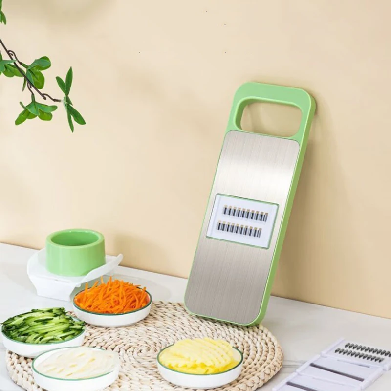 Multi-Functional Stainless Steel Wire Cutter Household Kitchen Vegetable Cutter Wire Cucumber Potato Grater Chopper